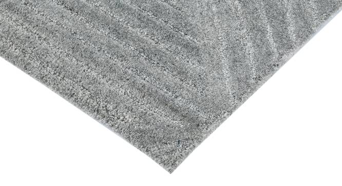 Glencoe Modern Design Wool Hand-Tufted Carpet (Silver, 8 x 10 Feet Carpet Size) by Urban Ladder - - 