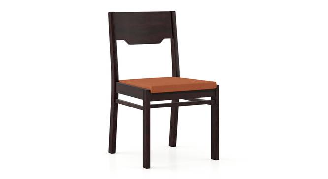 Kerry Dining Chairs - Set Of 2 (Mahogany Finish, Burnt Orange) by Urban Ladder - - 