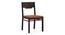 Kerry Dining Chairs - Set Of 2 (Mahogany Finish, Burnt Orange) by Urban Ladder - - 