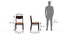 Kerry Dining Chairs - Set Of 2 (Mahogany Finish, Burnt Orange) by Urban Ladder - - 