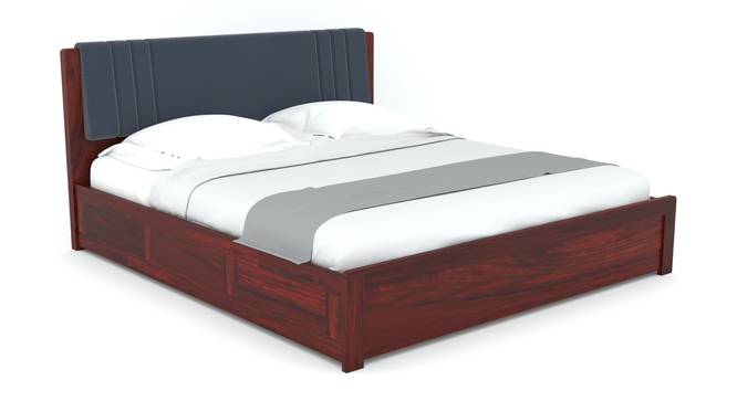 Nahiri Sheesham Wood Queen Size Bed In Teak Finish With Box Storage (King Bed Size, Box Storage Type, Honey Oak Finish) by Urban Ladder - Cross View Design 1 - 887219