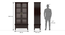 Malabar Bookshelf/Display Cabinet (55-book capacity) (Mango Mahogany Finish) by Urban Ladder - Dimension - 