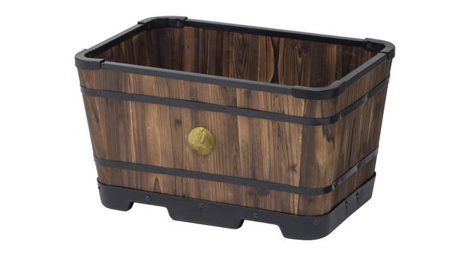 VegTrug Wooden Trough Planter 60cm Burnt Oak (Brown) by Urban Ladder - Cross View Design 1 - 887400