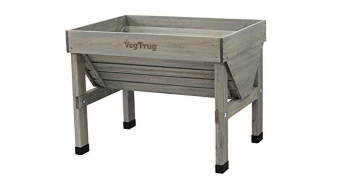 VegTrug Classic Small 1m Grey Wash (Grey) by Urban Ladder - Cross View Design 1 - 887443
