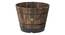 VegTrug Wooden Barrel Planters 55cm Burnt Oak (Brown) by Urban Ladder - Cross View Design 1 - 887445