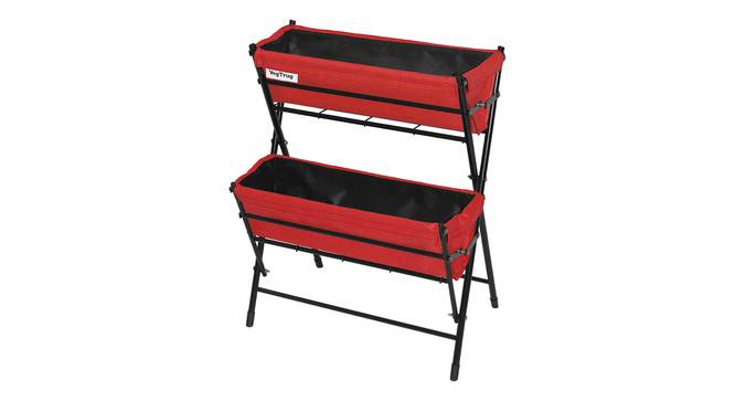 VegTrug Poppy Two Tier Ladder Planter with Red Liner (Red) by Urban Ladder - Cross View Design 1 - 887451