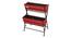 VegTrug Poppy Two Tier Ladder Planter with Red Liner (Red) by Urban Ladder - Cross View Design 1 - 887451