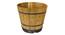 VegTrug Wooden Barrel Planters 37cm Burnt Oak-IND-121-WPB300N (Brown) by Urban Ladder - Front View Design 1 - 887455