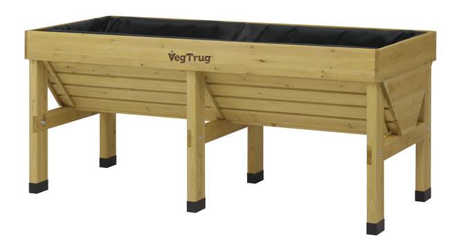 VegTrug Classic Medium 1.8m Natural (Brown) by Urban Ladder - Cross View Design 1 - 887490