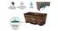 VegTrug Wooden Trough Planter 90cm Burnt Oak (Brown) by Urban Ladder - Rear View Design 1 - 887505