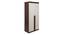 meridian engineered wood two door wardrobe with Columbian walnut finish (White & Brown Finish) by Urban Ladder - - 