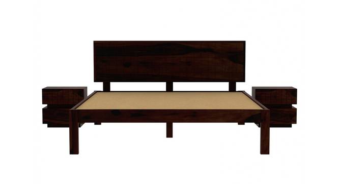 Esra non storage bed (Walnut Finish, Queen Bed Size) by Urban Ladder - Rear View Design 1 - 887717