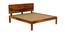 Esra non storage bed (King Bed Size, Honey Oak Finish) by Urban Ladder - Ground View Design 1 - 887718