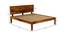 Esra non storage bed (King Bed Size, Honey Oak Finish) by Urban Ladder - Design 1 Dimension - 887729