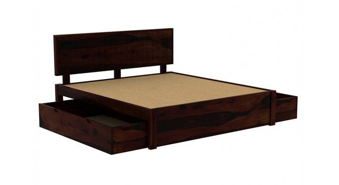 Xiomara Storage bed (Walnut Finish, King Bed Size, With Drawer Configuration, Box Storage Type) by Urban Ladder - Ground View Design 1 - 887738