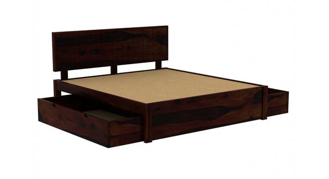 Xiomara Storage bed (Walnut Finish, Queen Bed Size, With Drawer Configuration, Box Storage Type) by Urban Ladder - Ground View Design 1 - 887740