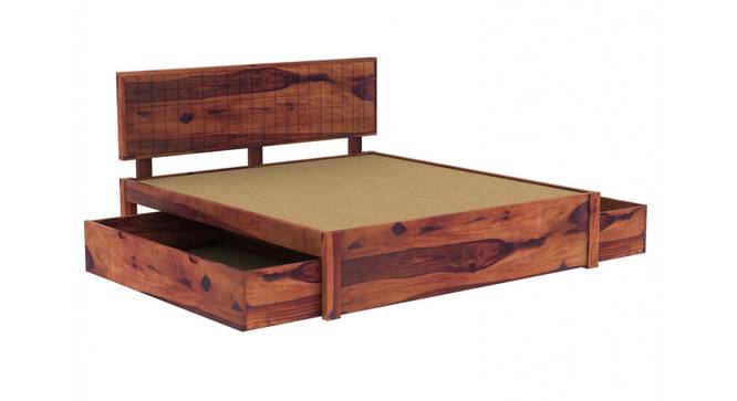 Xiomara Storage bed (Teak Finish, King Bed Size, With Drawer Configuration, Box Storage Type) by Urban Ladder - Rear View Design 1 - 887741
