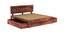 Xiomara Storage bed (Teak Finish, King Bed Size, With Drawer Configuration, Box Storage Type) by Urban Ladder - Rear View Design 1 - 887741