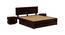 Xiomara Storage bed (Walnut Finish, King Bed Size, With Drawer Configuration, Box Storage Type) by Urban Ladder - Ground View Design 1 - 887747