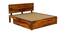 Xiomara Storage bed (Queen Bed Size, With Drawer Configuration, Box Storage Type, Honey Oak Finish) by Urban Ladder - Ground View Design 1 - 887748