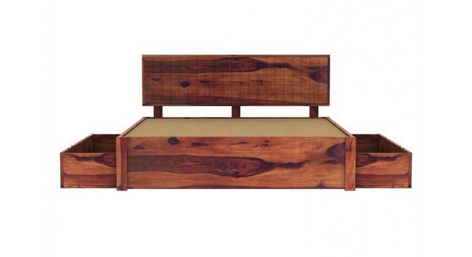 Xiomara Storage bed (Teak Finish, Queen Bed Size, With Drawer Configuration, Box Storage Type) by Urban Ladder - Ground View Design 1 - 887749