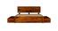 Xiomara Storage bed (King Bed Size, With Drawer Configuration, Box Storage Type, Honey Oak Finish) by Urban Ladder - Rear View Design 1 - 887773