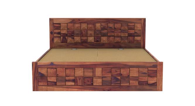 Diamond non storage bed (Teak Finish, Queen Bed Size) by Urban Ladder - Design 1 Side View - 887794