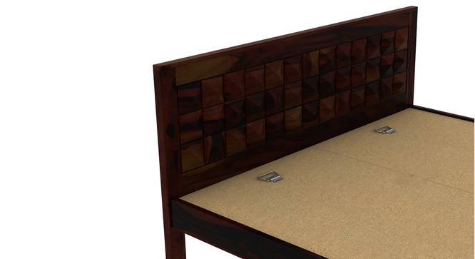 Diamond non storage bed (Walnut Finish, King Bed Size) by Urban Ladder - Ground View Design 1 - 887796