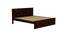 Diamond non storage bed (Walnut Finish, Queen Bed Size) by Urban Ladder - Ground View Design 1 - 887799