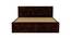 Diamond non storage bed (Walnut Finish, Queen Bed Size) by Urban Ladder - Rear View Design 1 - 887805