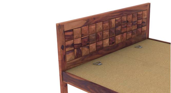 Diamond non storage bed (Teak Finish, King Bed Size) by Urban Ladder - Ground View Design 1 - 887838