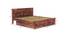 Diamond Storage bed (King Bed Size, With Drawer Configuration, Drawer Storage Type, Honey Oak Finish) by Urban Ladder - Design 1 Dimension - 887919