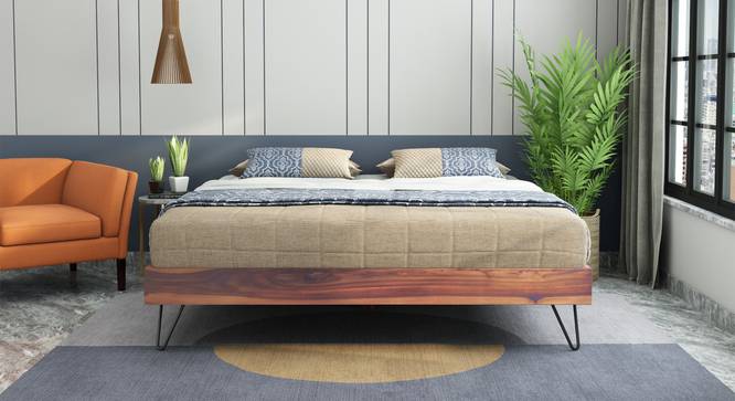 Aurelio Storage bed (Teak Finish, Queen Bed Size) by Urban Ladder - Front View Design 1 - 887957