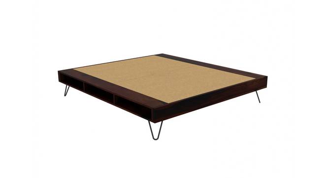 Aurelio Storage bed (Walnut Finish, Queen Bed Size) by Urban Ladder - Ground View Design 1 - 887964