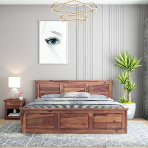 Stainfield Solid Wood Queen Size Box Storage Bed in Teak Finish-image-38