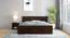 Stainfleld non storage bed (Walnut Finish, King Bed Size) by Urban Ladder - Front View Design 1 - 887992