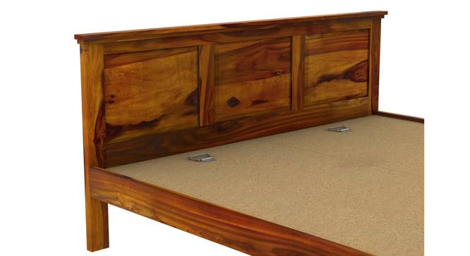 Stainfleld non storage bed (King Bed Size, Honey Oak Finish) by Urban Ladder - Ground View Design 1 - 888000