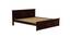 Stainfleld non storage bed (Walnut Finish, King Bed Size) by Urban Ladder - Rear View Design 1 - 888009