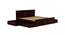 Rosalinda Storage Bed (Walnut Finish, Queen Bed Size, With Drawer Configuration, Drawer Storage Type) by Urban Ladder - Design 1 Side View - 888033