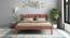 Plane non storage bed (Teak Finish, King Bed Size) by Urban Ladder - Front View Design 1 - 888041