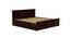 Rosalinda Storage Bed (Walnut Finish, Queen Bed Size, With Drawer Configuration, Drawer Storage Type) by Urban Ladder - Rear View Design 1 - 888049