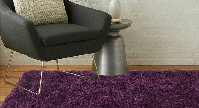Purple Solid Hand Tufled 9 x 13 Feet Carpet (Purple, 2 x 8 feet Carpet Size) by Urban Ladder - - 
