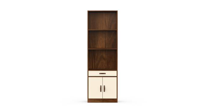 Seonn Engineered Wood Bookshelf with Drawer in Brown Maple & Beige finish (Brown Maple & Beige Finish) by Urban Ladder - Cross View Design 1 - 888640