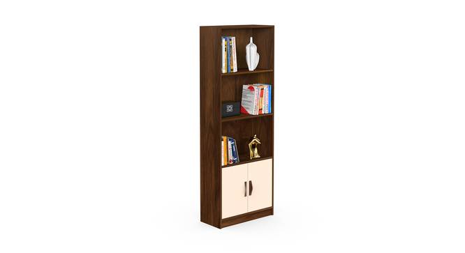 Seonn Engineered Wood Bookshelf with Drawer in Brown Maple & Beige finish (Brown Maple & Beige Finish) by Urban Ladder - Front View Design 1 - 888645