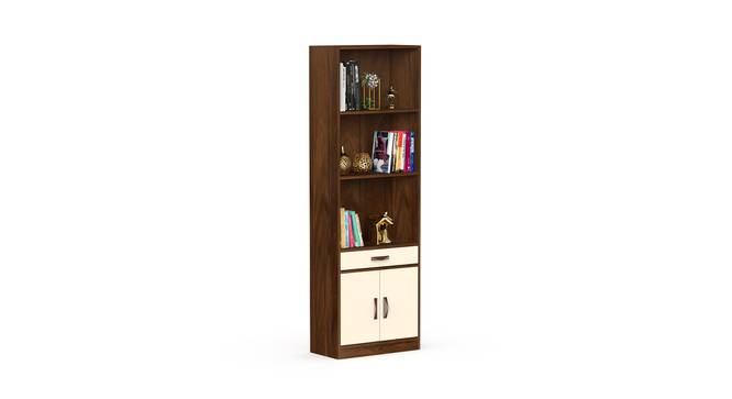 Seonn Engineered Wood Bookshelf with Drawer in Brown Maple & Beige finish (Brown Maple & Beige Finish) by Urban Ladder - Front View Design 1 - 888646