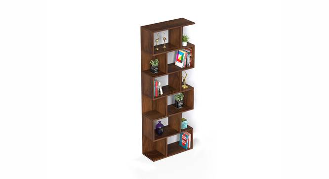 Crosbon Engineered Wood Bookshelf with Brown Maple finish (Brown Maple Finish) by Urban Ladder - Front View Design 1 - 888649