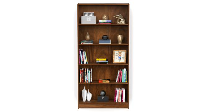 Alex Engineered Wood Bookshelf with Brown Maple finish (Brown Maple Finish) by Urban Ladder - Rear View Design 1 - 888660
