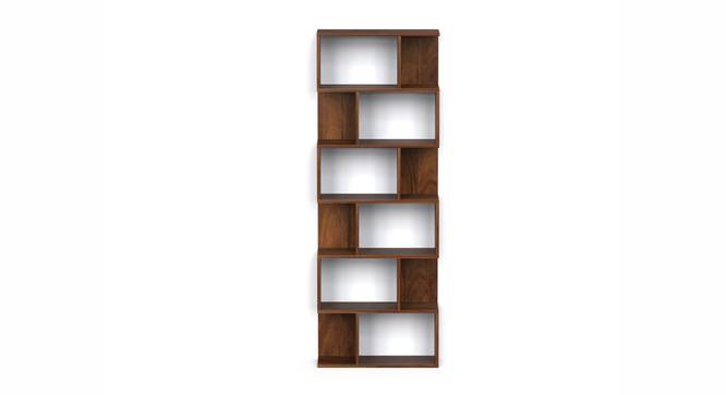 Crosbon Engineered Wood Bookshelf with Brown Maple finish (Brown Maple Finish) by Urban Ladder - Rear View Design 1 - 888665