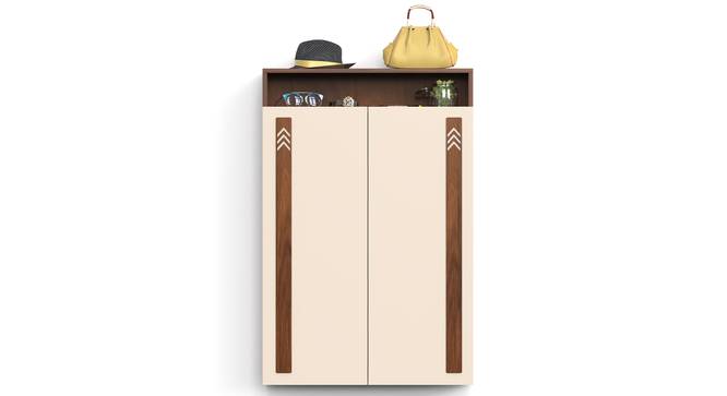 Whartin Engineered Wood Shoe Cabinet with Brown Maple & Beige finish (Brown Maple & Beige Finish) by Urban Ladder - Cross View Design 1 - 888732