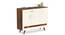 Kaspen Engineered Wood Shoe Cabinet with Brown Maple & White finish (Brown Maple & White Finish) by Urban Ladder - Front View Design 1 - 888740